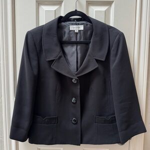 Suite Studio 18 Lined, Single-Breasted Blazer, Black